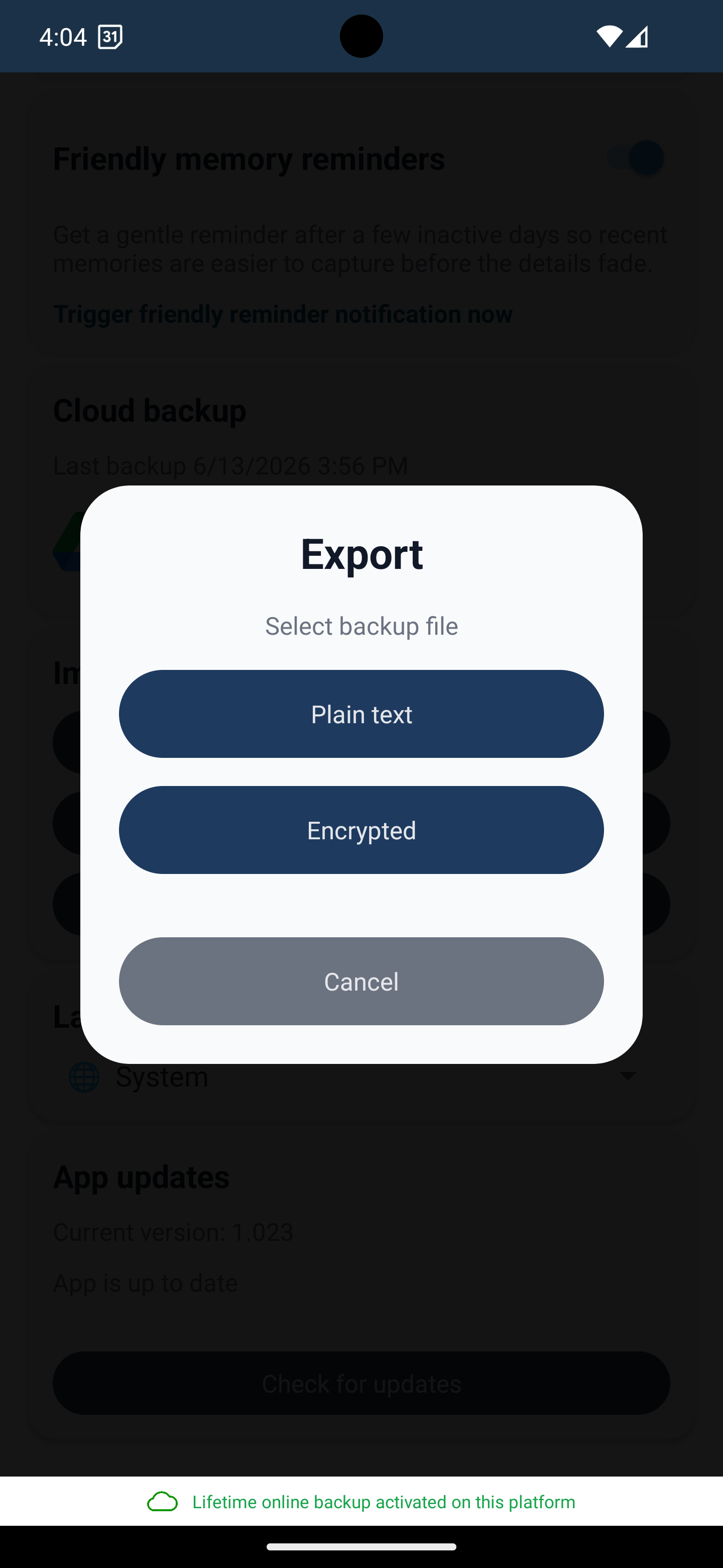 Flexible Export Options