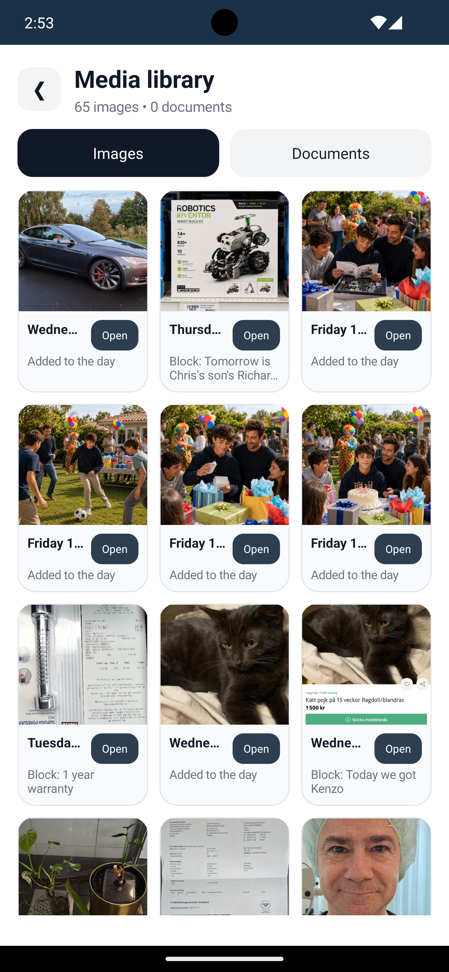 Your Memories Library