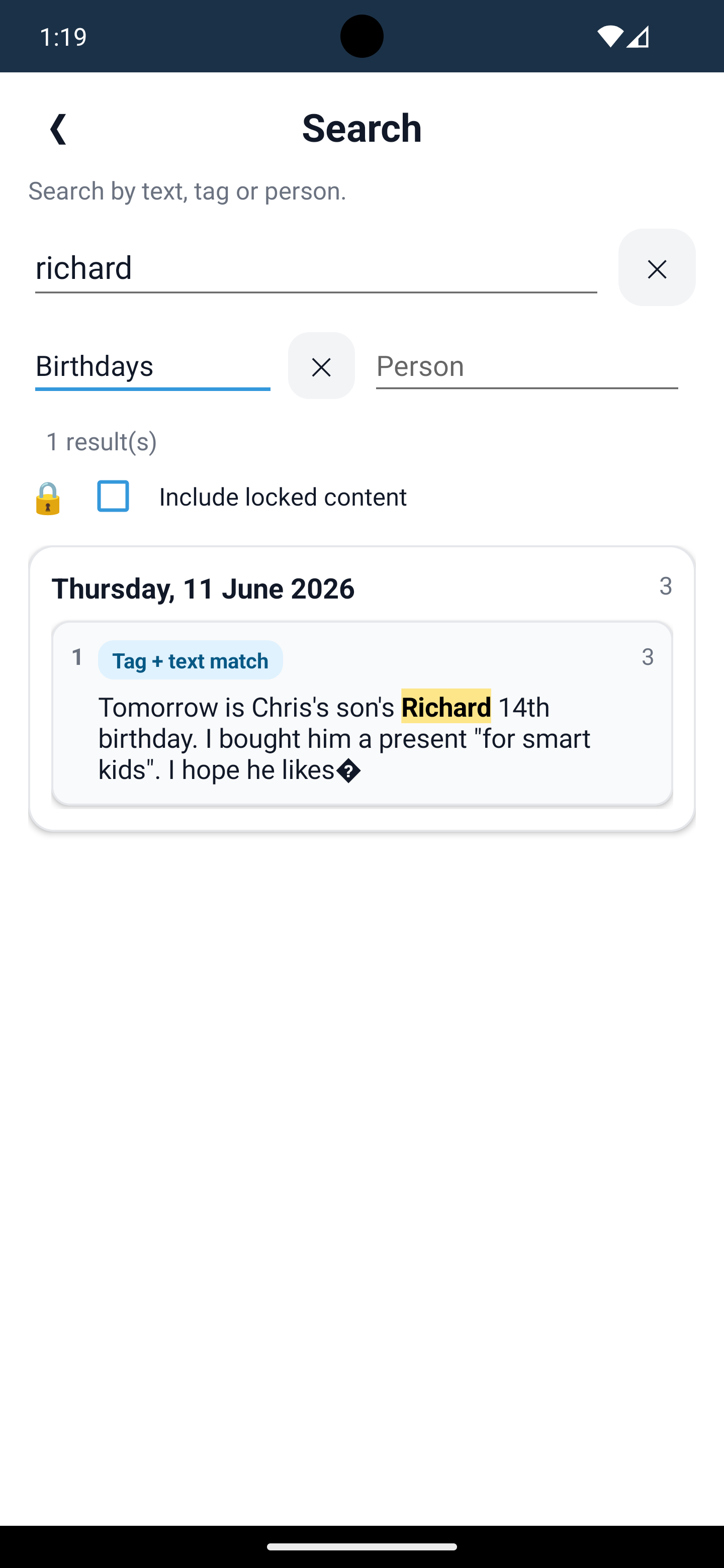 Search by Tag